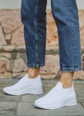 Υφασμάτινα slip-on sneakers με αερόσολα 416.LY519-F