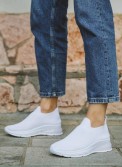 Υφασμάτινα slip-on sneakers με αερόσολα 416.LY519-F