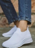 Υφασμάτινα slip-on sneakers με αερόσολα 416.LY519-F