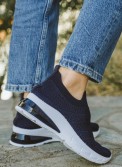 Υφασμάτινα slip-on sneakers με αερόσολα 416.LY519-F