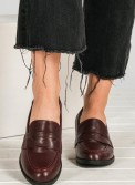 Loafers με τακούνι και matte υφή 396.D2731-L