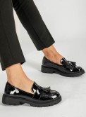 Loafers λουστρίνι με διακοσμητικό σχέδιο με κρόσσια 396.D2726-LU