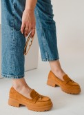 Suede loafers με chunky σόλα 396.D2730-L