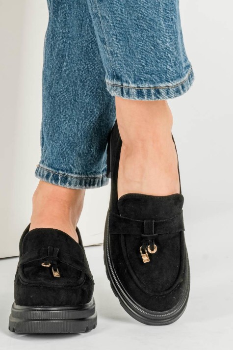 Suede loafers με chunky σόλα 396.D2730-L