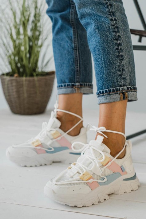 Chunky sneakers με διπλό δέσιμο 420.LY511-L