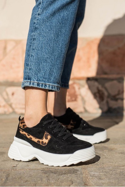 Chunky sneakers με animal print λεπτομέρειες 423.H8937-C