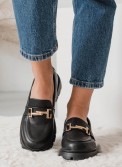 Chunky loafers με μεταλλικό διακοσμητικό 330.77-431-L