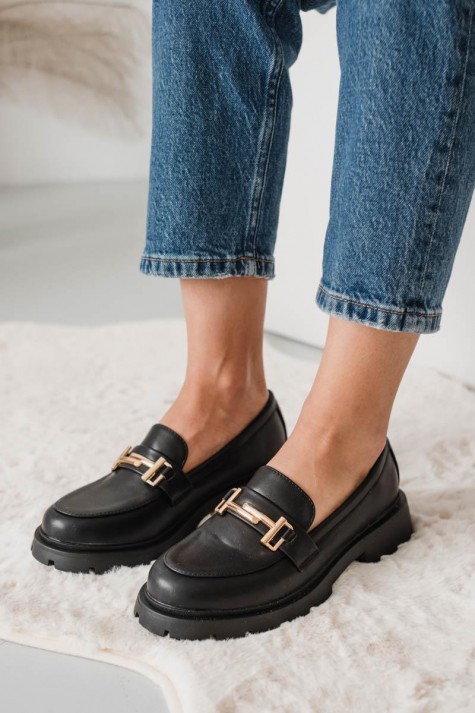 Chunky loafers με μεταλλικό διακοσμητικό 330.77-431-L