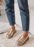 Chunky loafers με χρυσή αλυσίδα 330.D2710-L