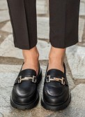 Chunky loafers με μεταλλικό διακοσμητικό 330.77-431-L