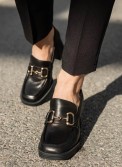 CARMELA Loafers δερμάτινα με μεταλλική αγκράφα 395.161235-L