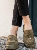 Suede loafers με chunky σόλα 396.D2730-L