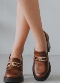 RAGAZZA Δερμάτινο loafer με τακούνι 331.0251-L