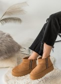 Suede μποτάκια με εσωτερική γούνα 330.9537-C