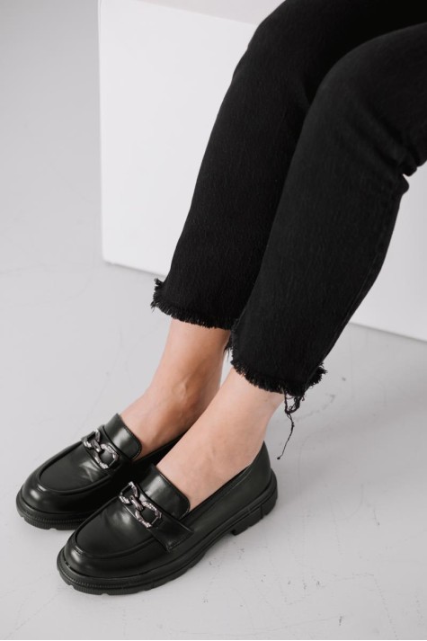 Chunky loafer με μεταλλικό διακοσμητικό 330.OM2184-L