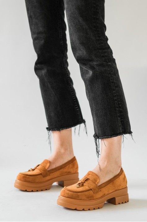 Suede loafers με chunky σόλα 396.D2730-L