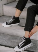 Δίσολα πάνινα sneakers μποτάκια 330.LY621-F