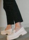 Chunky loafers λουστρίνι με μεταλλικό διακοσμητικό 330.LL1468-L