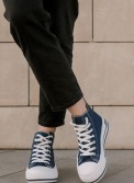 Δίσολα πάνινα sneakers μποτάκια 330.LY621-F