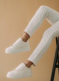 Δίσολα tennis sneakers με κρακελέ υφή 330.OX2312-L