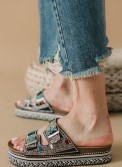 Boho style fussbett flatforms με δυο φάσες 431.HD-055-301-L