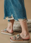 Boho style fussbett flatforms με δυο φάσες 431.HD-055-301-L