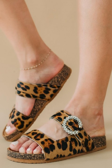 Fussbett animal print flatforms με δυο φάσες 330.S198-2-L