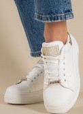 Δίσολα tennis sneakers με διακοσμητικά στρασάκια 431.OX23366-L