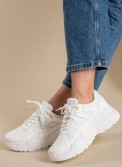 Chunky sneakers σε συνδυασμό υλικών 431.BY1811-L