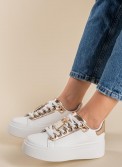 Δίσολα sneakers με διακοσμητικό με στρας 431.LY678-L