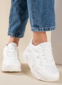 Chunky sneakers σε συνδυασμό υλικών 431.JR110-L