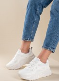 Chunky sneakers σε συνδυασμό υλικών 431.JR110-L