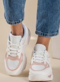 Chunky sneakers σε συνδυασμό υλικών 431.JR110-L