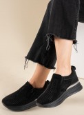 Slip-on sneakers με διακοσμητικά στρασάκια 431.LY573-F