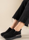 Slip-on sneakers με διακοσμητικά στρασάκια 431.LY573-F