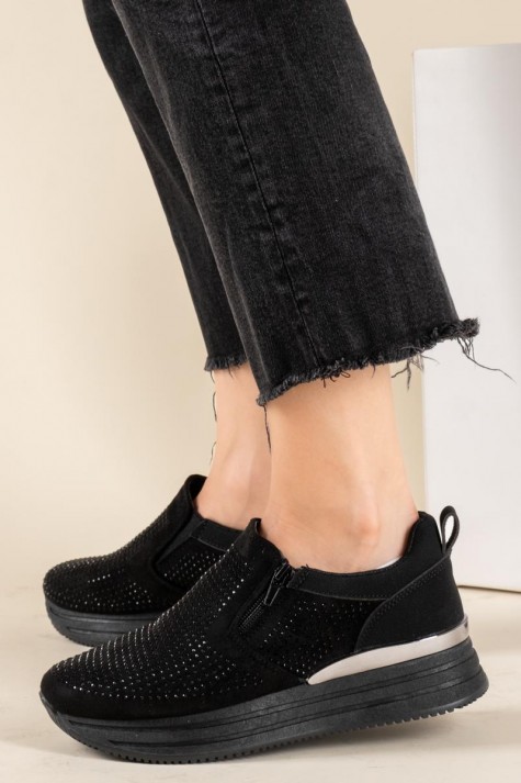 Slip-on sneakers με διακοσμητικά στρασάκια 431.LY573-F