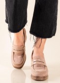 Block-heeled suede loafers 431.2M7-D8269-01-C