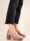 Block-heeled suede loafers 431.2M7-D8269-01-C