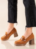 Block-heeled suede loafers 431.2M7-D8269-01-C