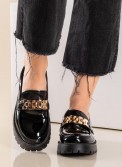 Λουστρίνι loafers με διακοσμητική αγκράφα 431.5520-15-LU