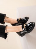 Chunky loafers με χρυσή αλυσίδα 431.5520-13-LU