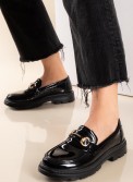 Λουστρίνι loafers με διακοσμητική αγκράφα 431.5520-10-LU