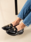 Λουστρίνι Loafers με διακοσμητική αλυσίδα 330.5310-LU