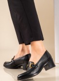 RAGAZZA Δερμάτινο loafer με χρυσή αλυσίδα 331.0466-L