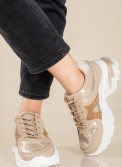 Chunky sneakers σε συνδυασμό υλικών 431.LY697-L