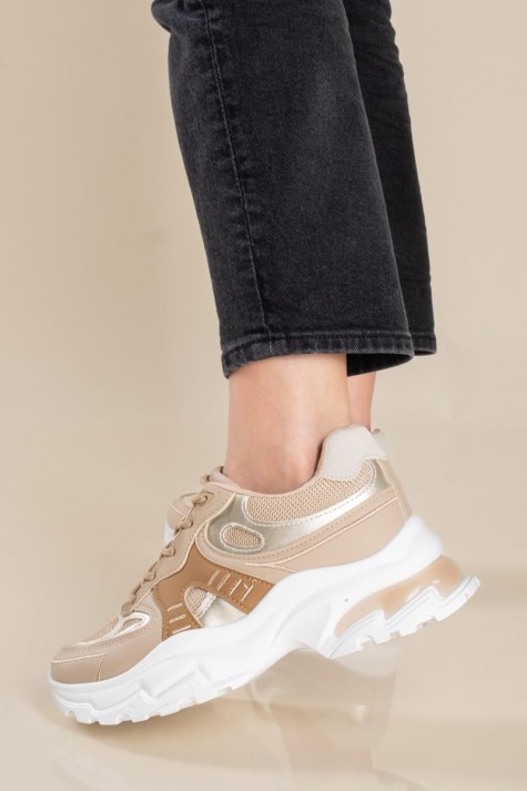 Chunky sneakers σε συνδυασμό υλικών 431.LY697-L