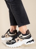 Chunky sneakers σε συνδυασμό υλικών 431.LY697-L