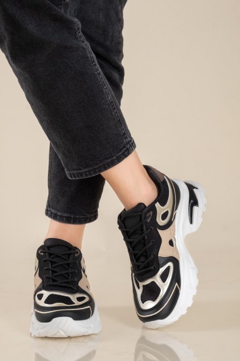 Chunky sneakers σε συνδυασμό υλικών 431.LY697-L