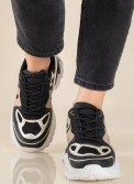 Chunky sneakers σε συνδυασμό υλικών 431.LY697-L