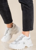 Chunky sneakers σε συνδυασμό υλικών 431.LY697-L